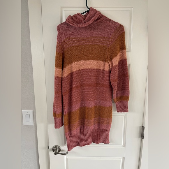 Jetsetter Sweater Dress in Serape Stripe - Picture 3 of 4